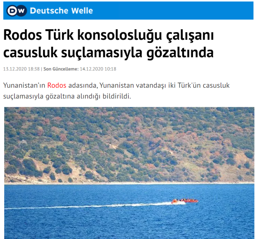 Κατασκοπεία - Ρόδος: Χαμηλοί τόνοι από τα τουρκικά ΜΜΕ για τη σύλληψη των δύο μουσουλμάνων