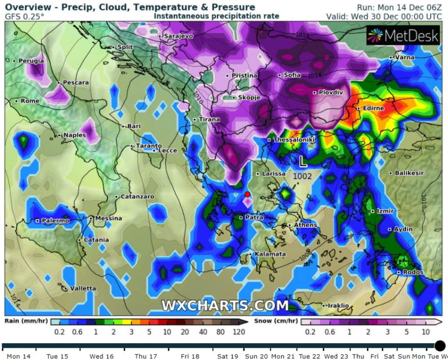 Καιρός: Με τι καιρό θα κάνουμε Χριστούγεννα - Χιονιάς με κρύο την Πρωτοχρονιά 