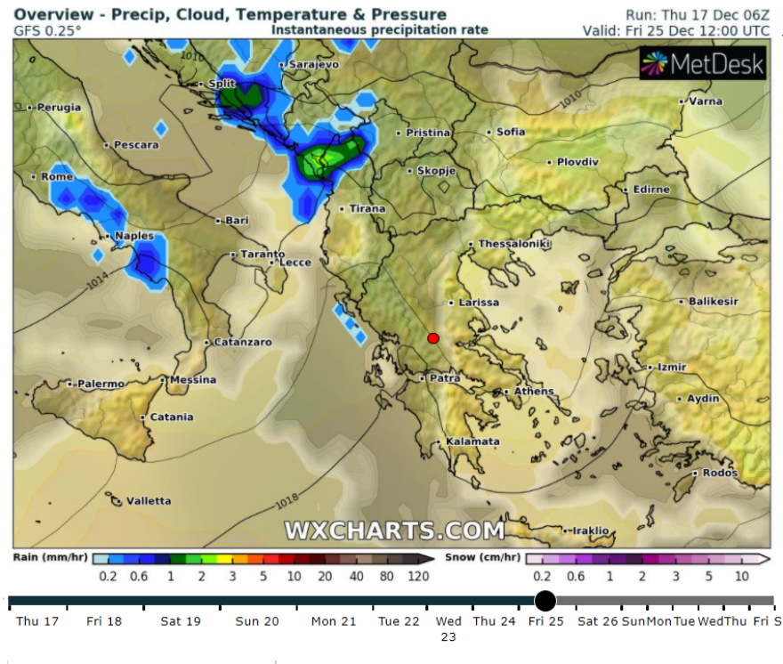 Καιρός: Ηλιοφάνεια  με άνοδο της θερμοκρασίας - Επιδείνωση μετά τα Χριστούγεννα