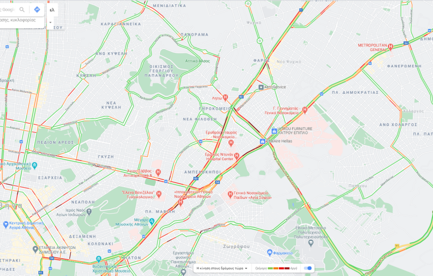 Κίνηση στους δρόμους: Μποτιλιάρισμα τώρα στην Αθήνα - Live η κίνηση