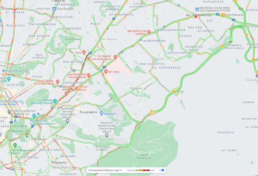 Κίνηση στους δρόμους: Πού έχει μποτιλιάρισμα τώρα στην Αθήνα - Live εικόνα