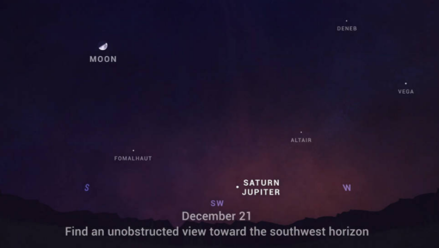 Google Doodle για τον χειμώνα και τη μεγάλη σύζευξη Δία - Κρόνου