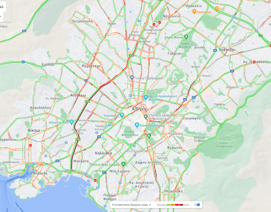 Μποτιλιάρισμα στον Κηφισό, έπειτα από τροχαίο με έναν τραυματία - Live η κίνηση τώρα