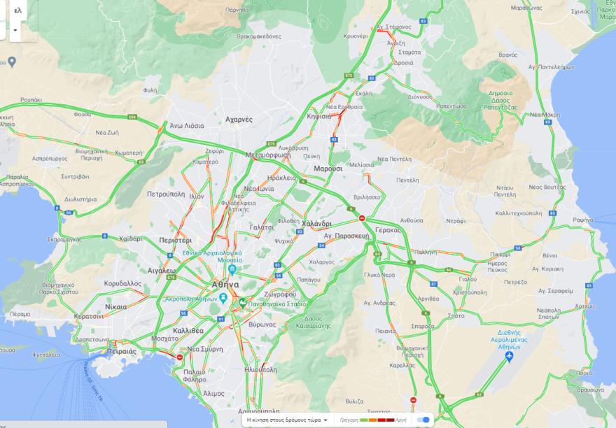 Κίνηση στους δρόμους: Πού έχει μποτιλιάρισμα
