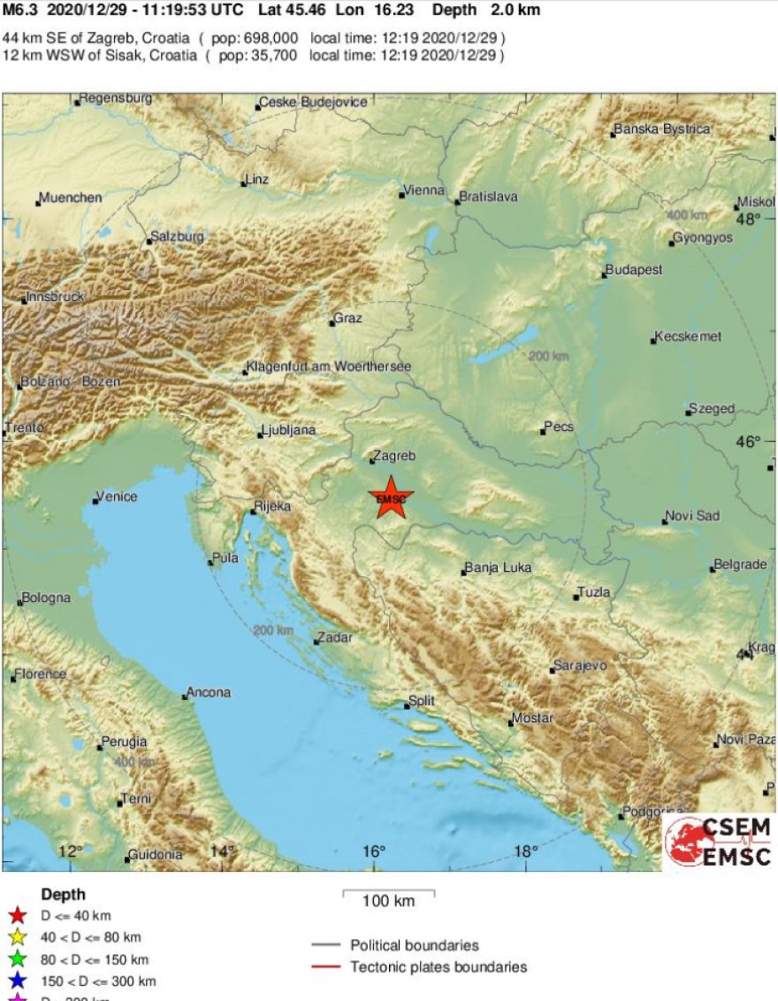 Σεισμός 6,4 Ρίχτερ στην Κροατία: Νεκρό ένα 12χρονο κορίτσι 