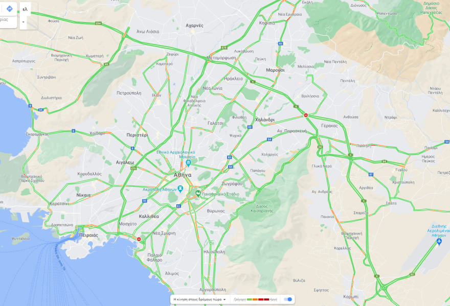 Χωρίς προβλήματα η κίνηση στους δρόμους - Αποκαταστάθηκε η κυκλοφορία επί της λεωφόρου Ποσειδώνος