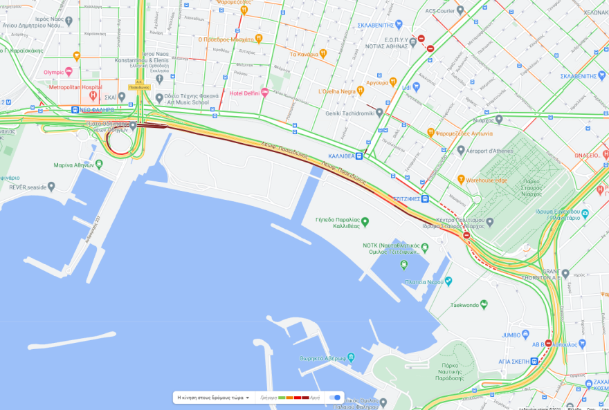 Κίνηση στους δρόμους: Πού έχει μποτιλιάρισμα τώρα 