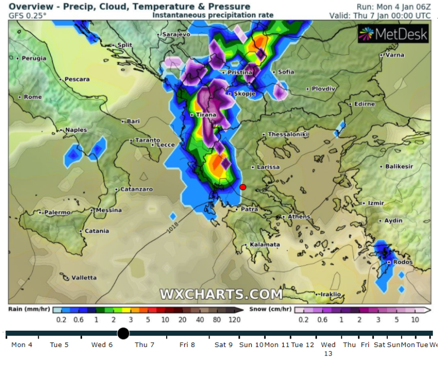 Καιρός - Θεοφάνεια, βίντεο και χάρτες: Bελτιωμένος καιρός με τοπικές βροχές στα δυτικά 