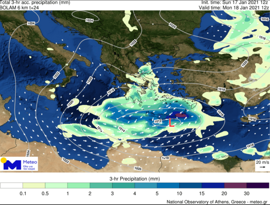 Καιρός στην Αθήνα: Χιονίζει στα βόρεια προάστια 