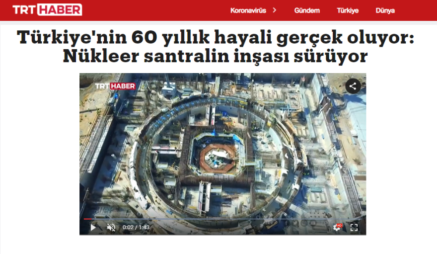 Τουρκία: Οι πρώτες εικόνες από το πυρηνικό εργοστάσιο στο Ακούγιου