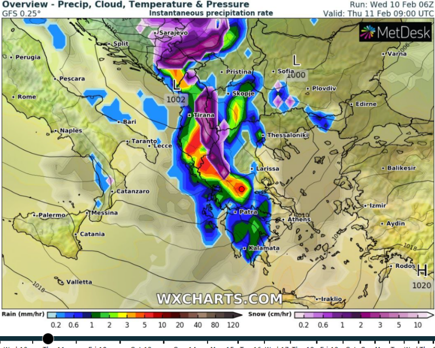 Καιρός - Κακοκαιρία Μήδεια: Χιόνια από το Σαββατοκύριακο και μέσα στην Αθήνα, βρέχει ήδη στα δυτικά - Νέοι χάρτες, βίντεο