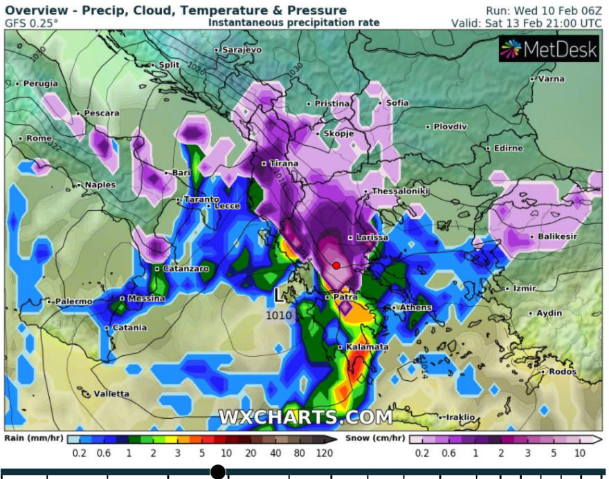 Καιρός - Κακοκαιρία Μήδεια: Χιόνια από το Σαββατοκύριακο και μέσα στην Αθήνα, βρέχει ήδη στα δυτικά - Νέοι χάρτες, βίντεο