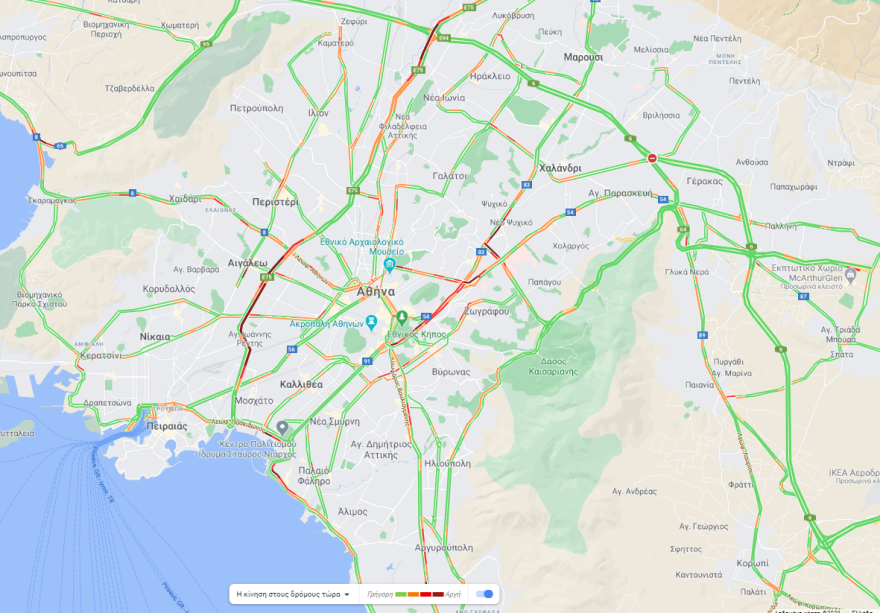 Κίνηση: Τροχαίο στην Αθηνών-Λαμίας - Κλούβα της ΕΛΑΣ έπεσε πάνω σε περιπολικό - Δύο τραυματίες