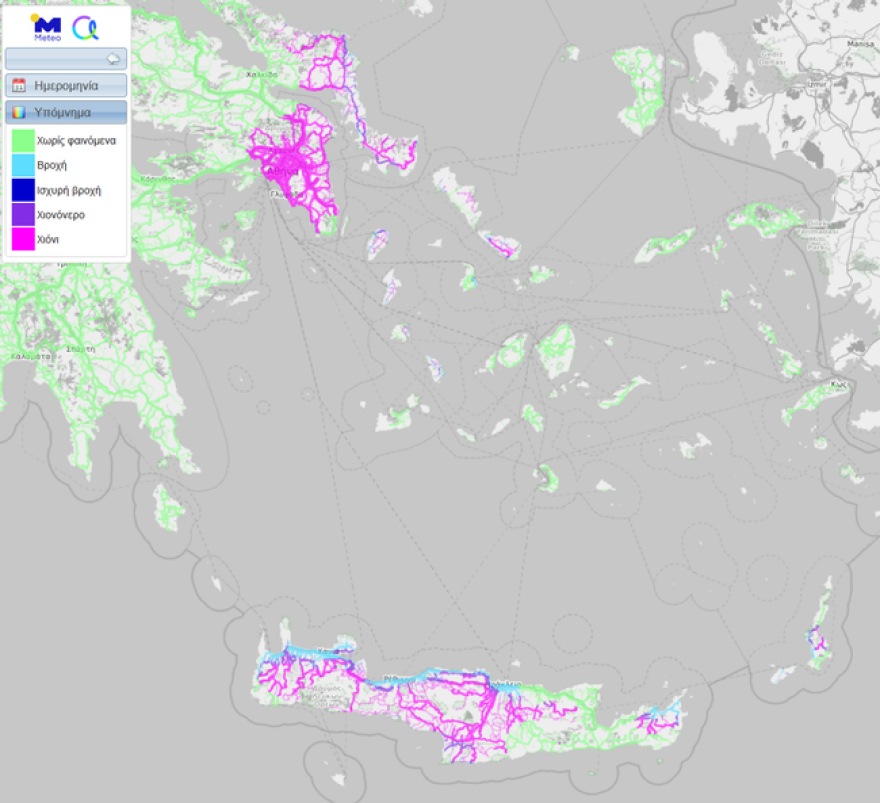 Κακοκαιρία «Μήδεια»: Σφοδρότερο το δεύτερο κύμα - Χιόνια και στο κέντρο της Αθήνας από το βράδυ