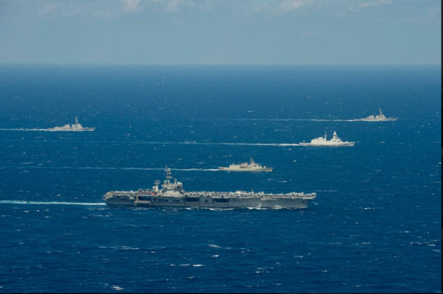 Ελληνοαμερικανικές ασκήσεις στη Μεσόγειο: Η φρεγάτα ΨΑΡΑ συνοδεύει το αεροπλανοφόρο Αϊζενχάουερ - Δείτε φωτογραφίες