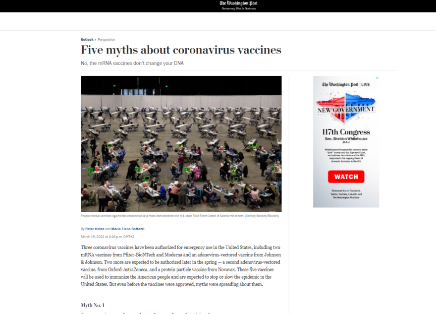 Κορωνοϊός - Εμβόλια: Πέντε μύθοι για τους εμβολιασμούς, σύμφωνα με την Washington Post - Τα εμβόλια mRNA δεν αλλάζουν τo DNA
