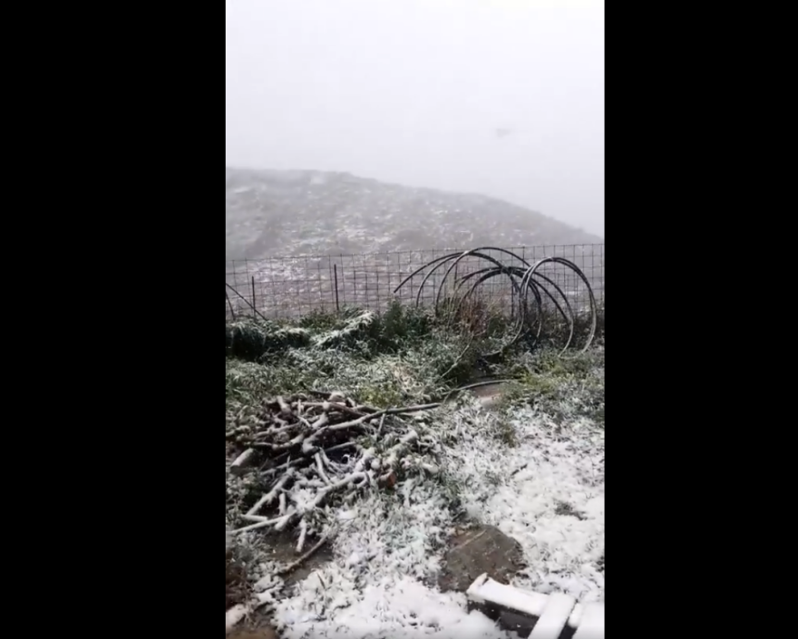 Κρήτη: Άνοιξη με χιόνια – Δείτε φωτογραφίες