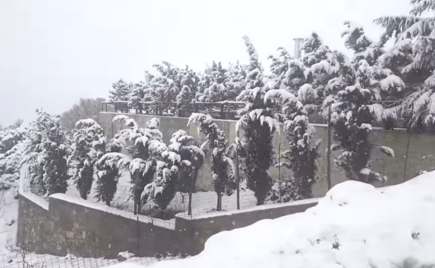 Κρήτη: Άνοιξη με χιόνια – Δείτε φωτογραφίες