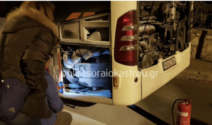 Θεσσαλονίκη: Φωτιά σε αστικό λεωφορείο