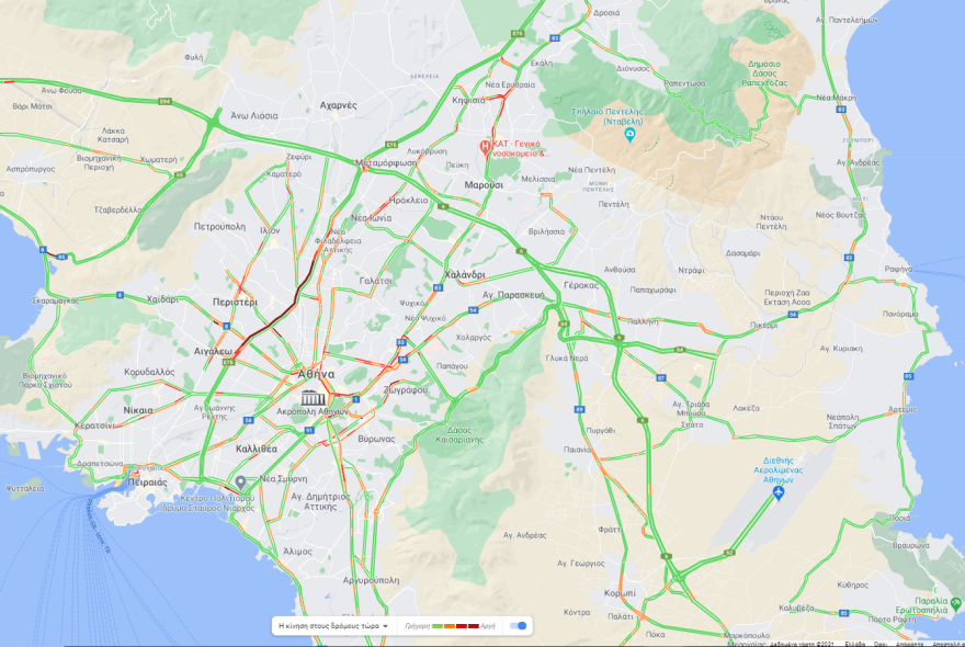 Μποτιλιάρισμα στην Αθηνών-Λαμίας: Πρόσκρουση οχήματος στις μπάρες, σε παράδρομο της εθνικής