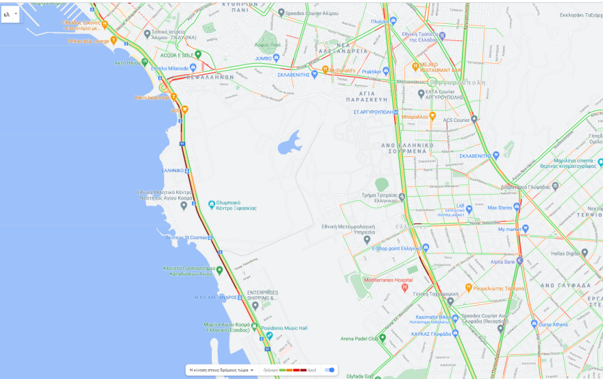 Κίνηση στην Ποσειδώνος, λόγω έργων - Σε ποιο ρεύμα θα συναντήσετε μποτιλιάρισμα