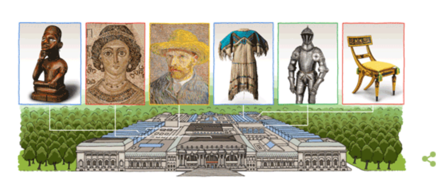 Μητροπολιτικό Μουσείο Τέχνης: Google Doodle για τα 151 χρόνια από την ίδρυσή του