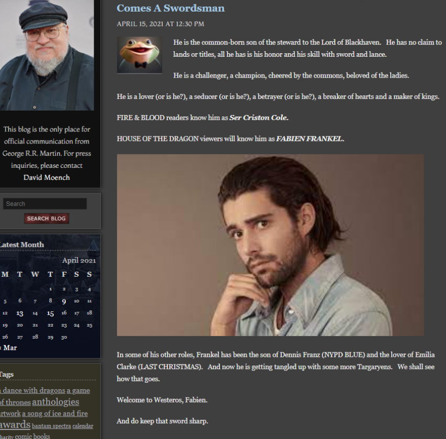 Φαμπιέν Φράνκελ: H νέα είσοδος στο καστ της σειράς «House of the Dragon»