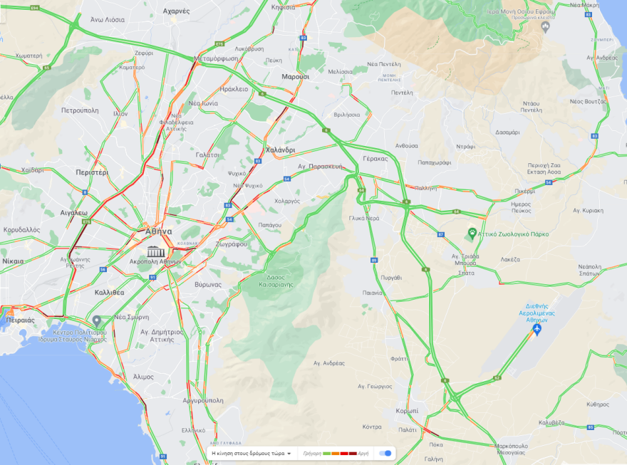 Κίνηση στους δρόμους: Μποτιλιάρισμα τώρα στον Κηφισό - Πού υπάρχουν καθυστερήσεις στο κέντρο