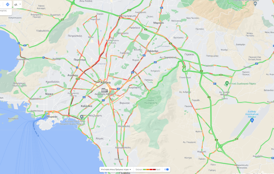 Κίνηση στους δρόμους: Μποτιλιάρισμα στον Κηφισό, πού έχει κίνηση τώρα, live εικόνα