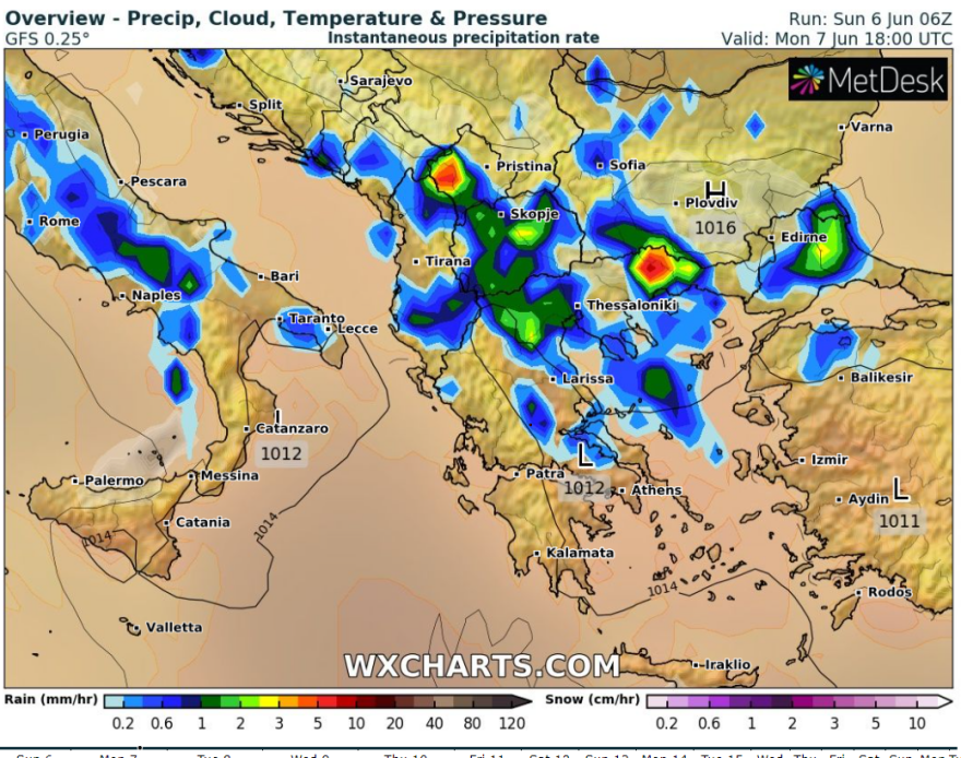 Καιρός - «Ψυχρή Λίμνη»: Καταιγίδες και χαλαζοπτώσεις σήμερα σε βόρεια και κεντρικά - Δείτε βίντεο