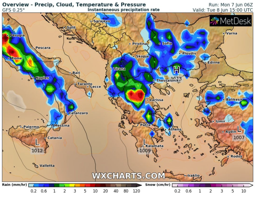 Καιρός: Κακοκαιρία διαρκείας με καταιγίδες και  χαλάζι -Χαλάει ξανά ο καιρός από Δευτέρα