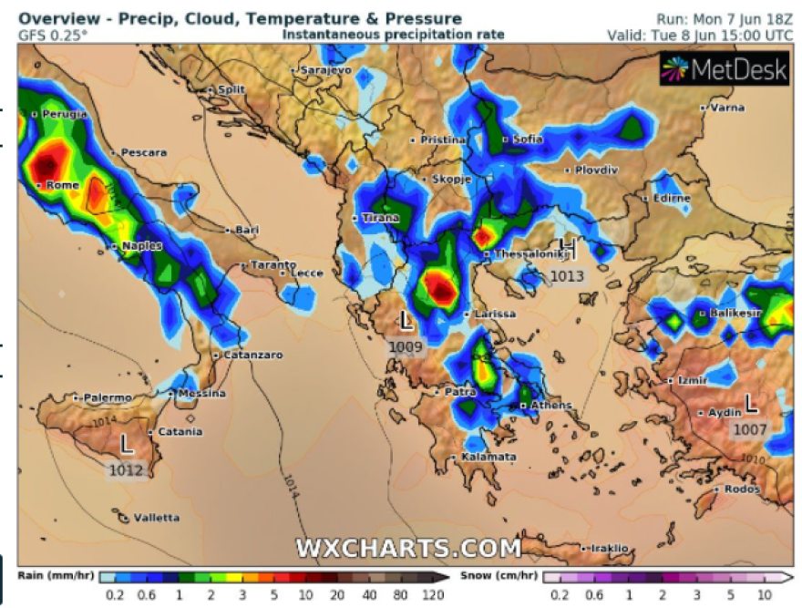 Έκτακτο δελτίο επιδείνωσης σε ισχύ: Δείτε σε ποιες περιοχές τα φαινόμενα θα είναι έντονα