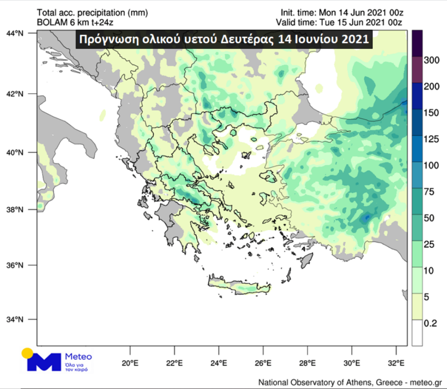 Καιρός σήμερα - Νέοι χάρτες του meteo: Καταιγίδες με χαλάζι σε Μακεδονία, Θράκη και ανατολικό Αιγαίο  