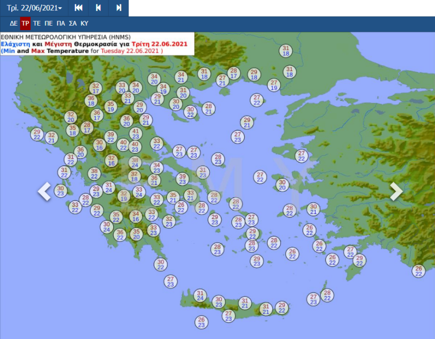 Καιρός - Λαγουβάρδος: «Ο καύσωνας θα έχει μεγάλη διάρκεια» - Πότε ξεκινούν τα 43άρια και πού - Χάρτες με τις θερμοκρασίες