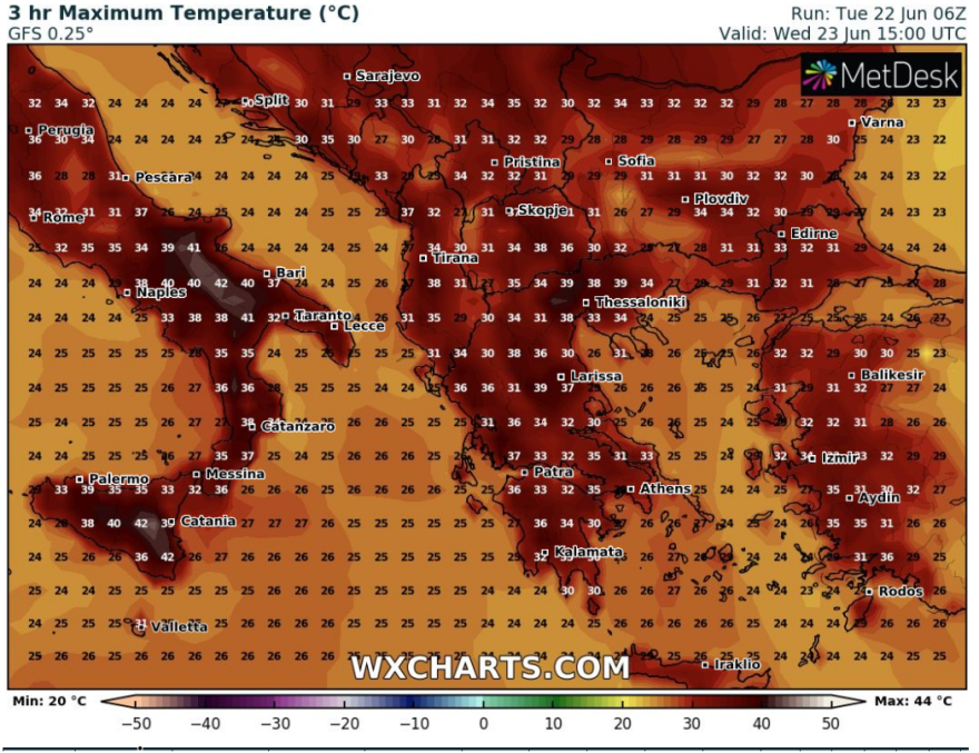 Καιρός - Καύσωνας: Ποιες πόλεις της χώρας πλήττει από σήμερα -  Με τι θερμοκρασίες θα μπει ο Ιούλιος