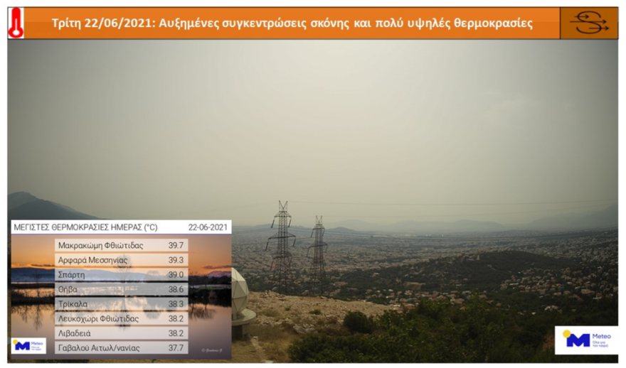 Καιρός - Καύσωνας διαρκείας: Πού και πότε η θερμοκρασία θα αγγίξει τους 40 βαθμούς σήμερα - Βίντεο, χάρτες του meteo