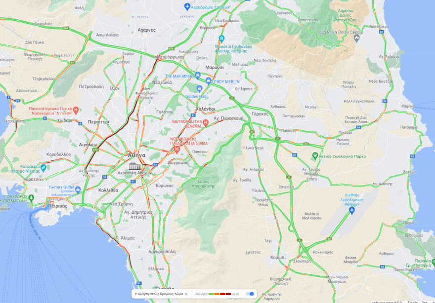 Κίνηση στους δρόμους: Νέο μποτιλιάρισμα στην Αθηνών - Λαμίας με ουρά χιλιομέτρων - Live η κίνηση 
