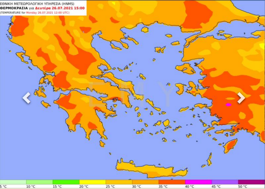 Καιρός: «Καμίνι» από την Τετάρτη η χώρα - Δείτε πού θα «σκαρφαλώσει» ο υδράργυρος