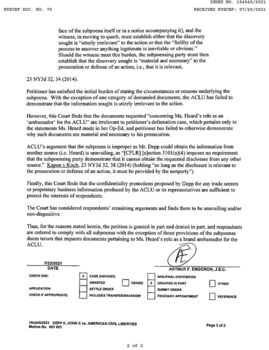 Τζόνι Ντεπ: Η πρώτη μεγάλη δικαστική νίκη στη διαμάχη με την Άμπερ Χερντ