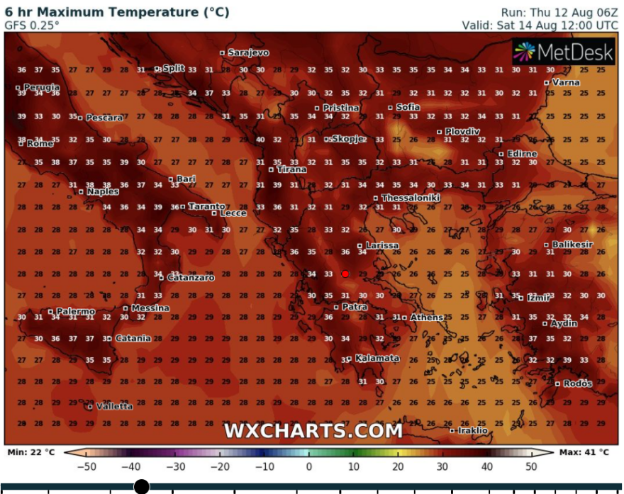 Καιρός: Νέα πτώση της θερμοκρασίας το Σάββατο στα ανατολικά, άνεμοι έως έξι μποφόρ στο Αιγαίο - Έρχεται νέο «κύμα» καύσωνα
