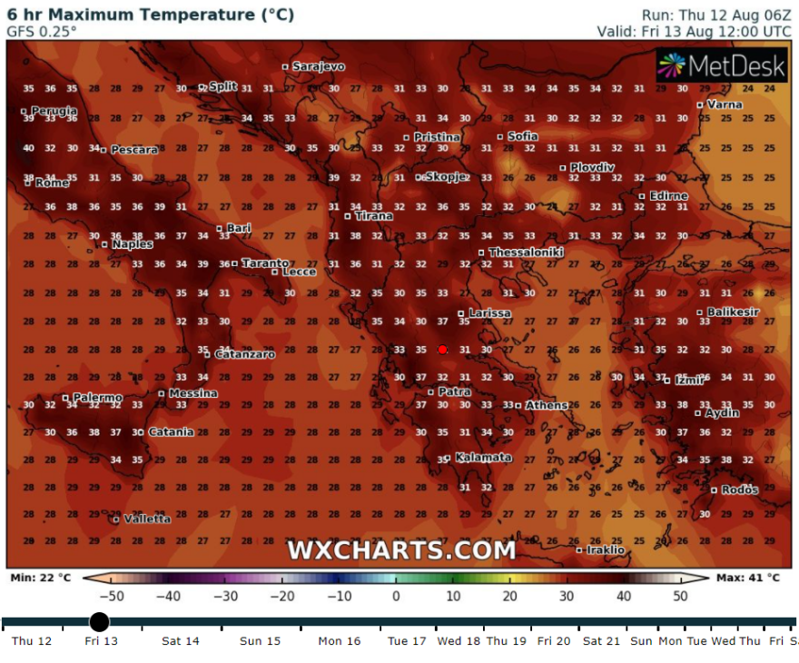 Καιρός: Νέα πτώση της θερμοκρασίας το Σάββατο στα ανατολικά, άνεμοι έως έξι μποφόρ στο Αιγαίο - Έρχεται νέο «κύμα» καύσωνα