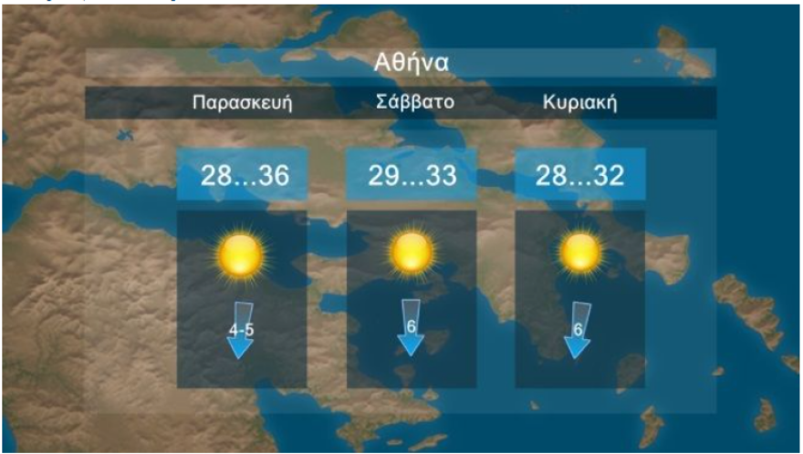 Καιρός: Νέα πτώση της θερμοκρασίας το Σάββατο στα ανατολικά, άνεμοι έως έξι μποφόρ στο Αιγαίο - Έρχεται νέο «κύμα» καύσωνα