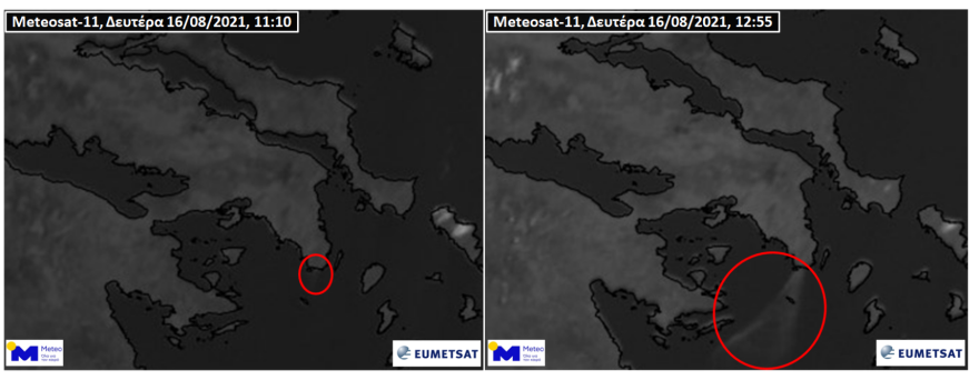 Φωτιά στην Κερατέα: Ο καπνός έφτασε ως τις Σπέτσες - Δείτε χάρτη -  Τι κατέγραψε ο δορυφόρος