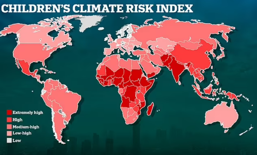 Έκθεση «κόλαφος» των Ηνωμένων Εθνών: Ένα δισ. παιδιά κινδυνεύουν από την κλιματική αλλαγή