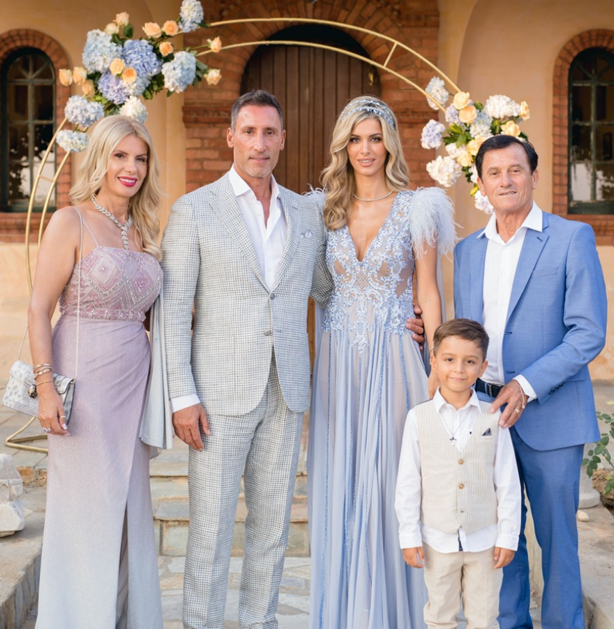 Ανδρέας Παναγιώτου - Αλεξάνδρα Λοΐζου: Βάπτιση χλιδής για τον μεγιστάνα του real estate και την πανέμορφη σύζυγό του