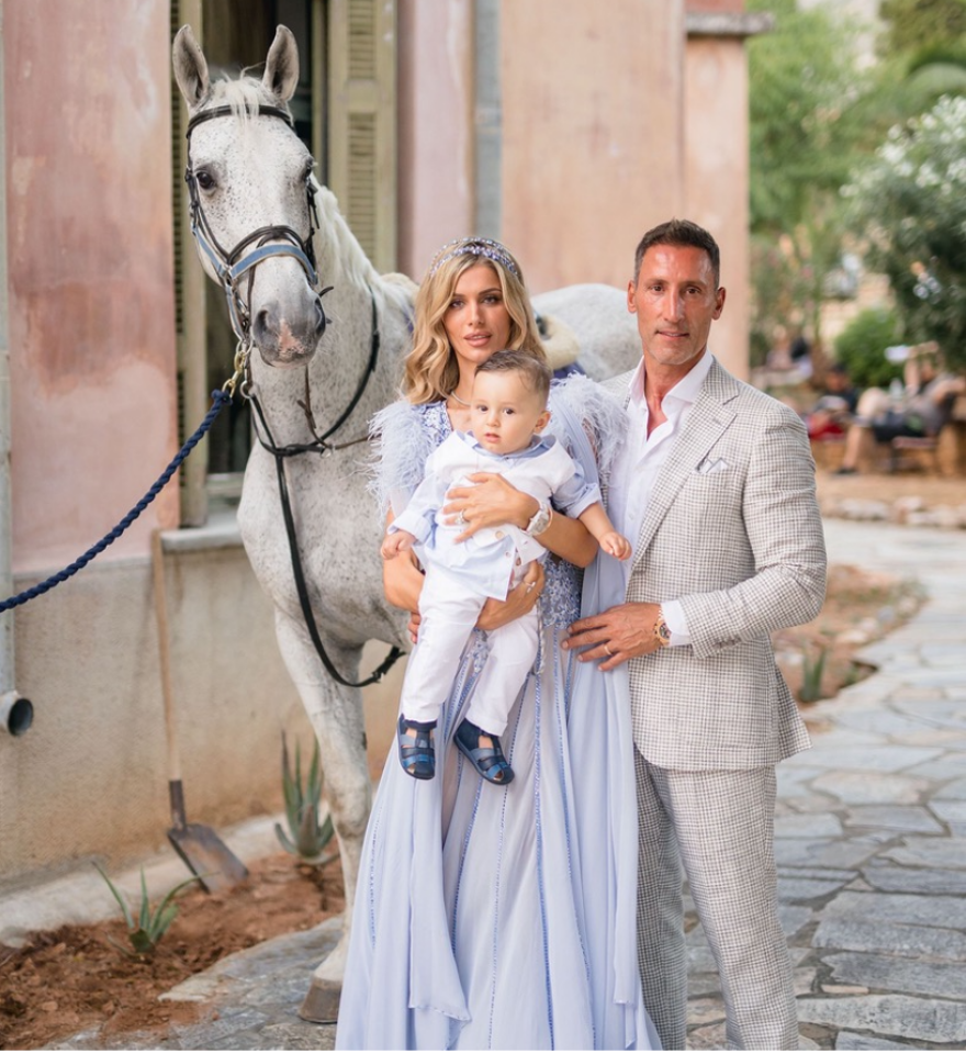 Ανδρέας Παναγιώτου - Αλεξάνδρα Λοΐζου: Βάπτιση χλιδής για τον μεγιστάνα του real estate και την πανέμορφη σύζυγό του