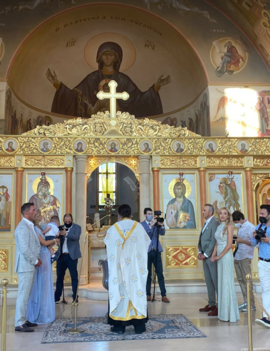 Ανδρέας Παναγιώτου - Αλεξάνδρα Λοΐζου: Βάπτιση χλιδής για τον μεγιστάνα του real estate και την πανέμορφη σύζυγό του