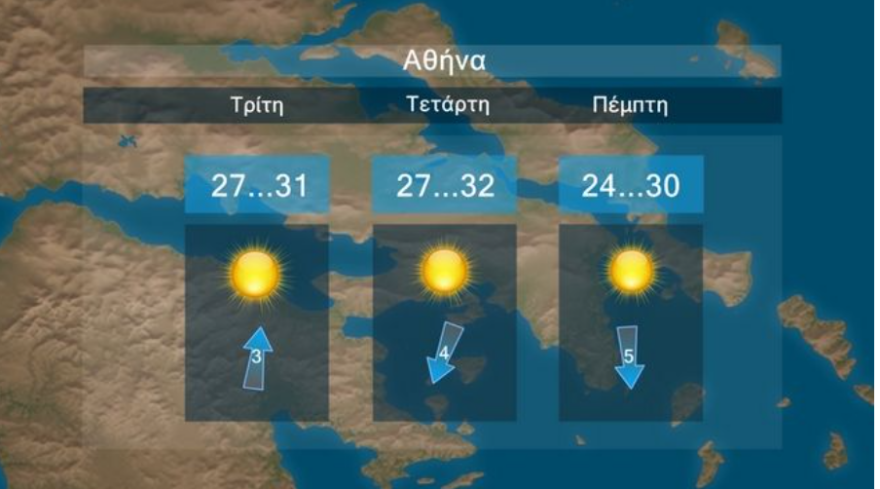 Καιρός σήμερα: Καταιγίδες στα βορειοανατολικά, ισχυροί βοριάδες στα πελάγη - Πού θα δούμε 35άρια  -  Νέοι χάρτες και βίντεο