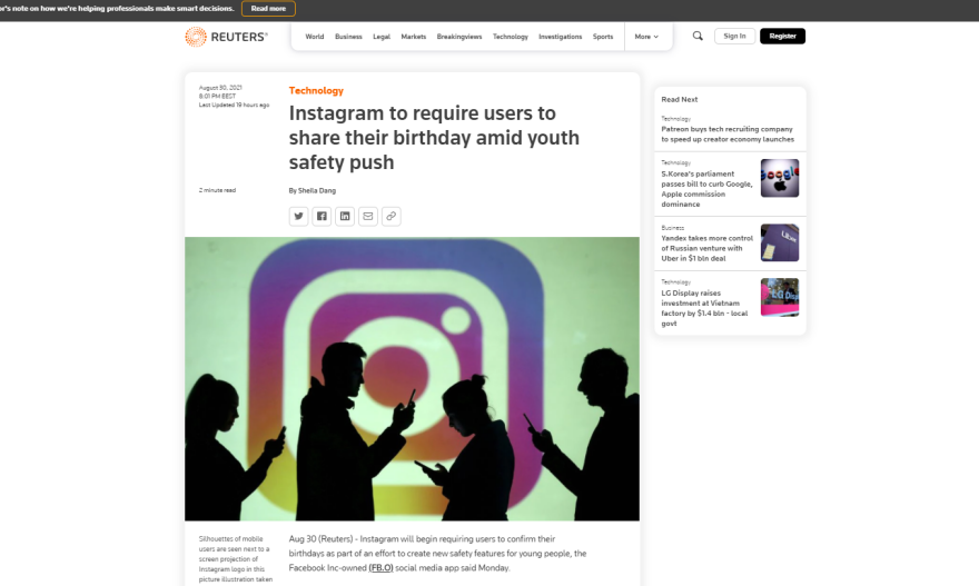 Instagram: Γιατί απαιτεί και άλλα data από τους χρήστες - Υποχρεωτική η ημερομηνία γέννησης