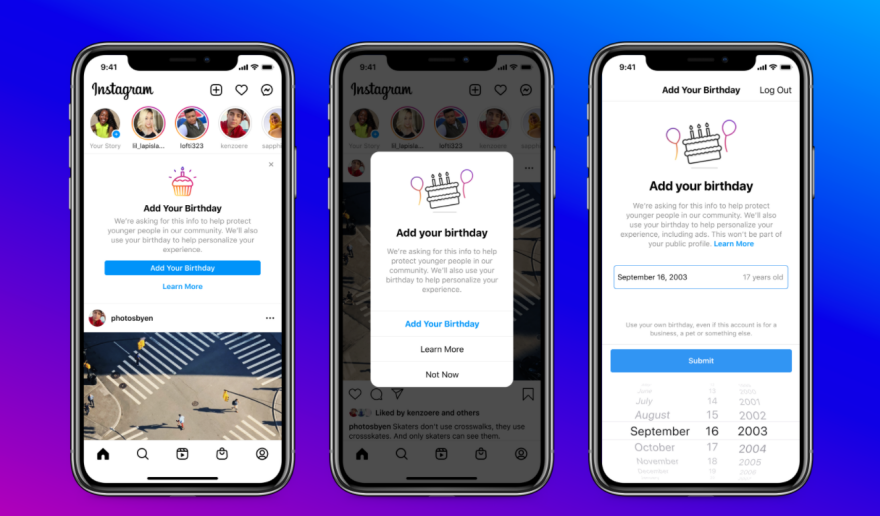 Instagram: Γιατί απαιτεί και άλλα data από τους χρήστες - Υποχρεωτική η ημερομηνία γέννησης